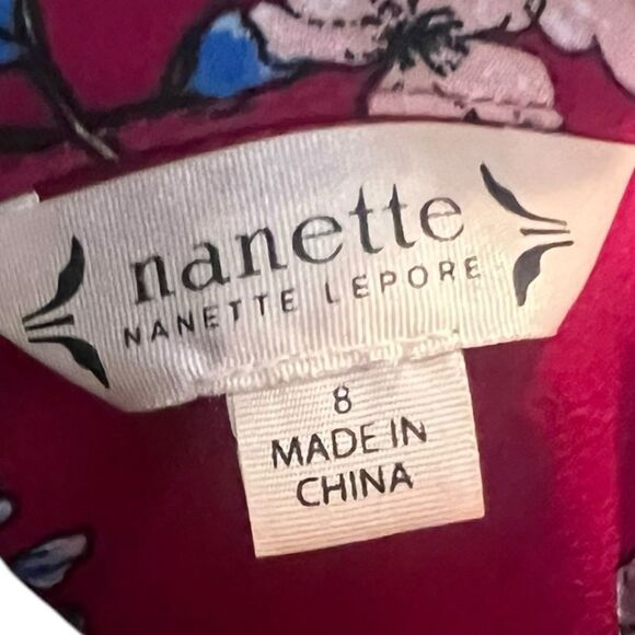 Nanette Lepore Floral Belted Dress - Size 8 - Picture 4 of 5